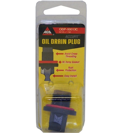ODP-00013C Accufit Oil Drain Plug M18x1.50, Card